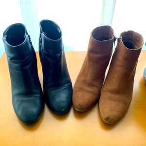 2 pairs of Super comfy booties 8.5